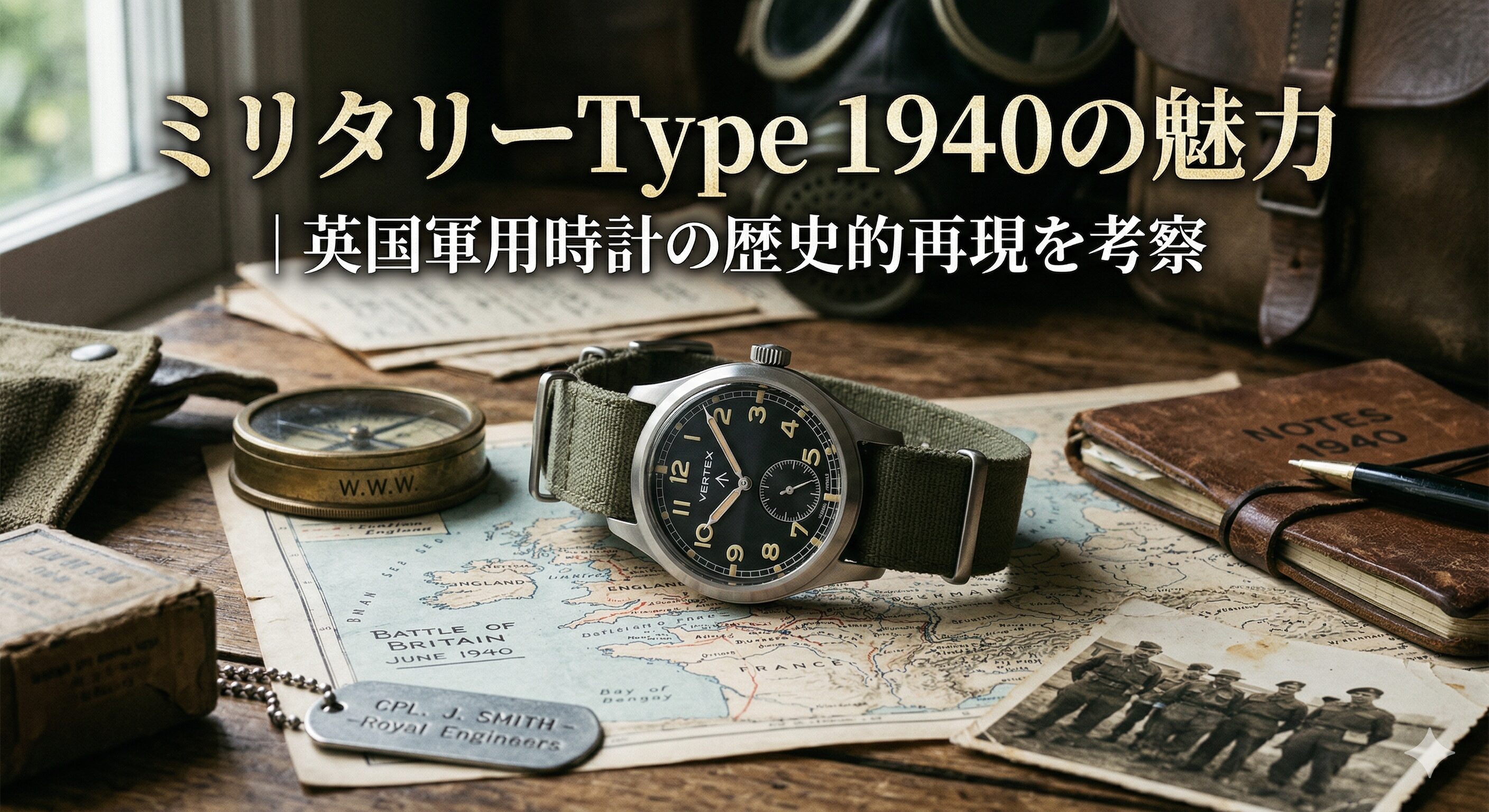 ミリタリーType1940の魅力｜英国軍用時計の歴史的再現を考察